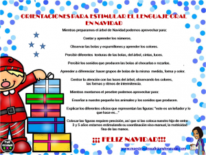 estimulación lenguaje oral navidad
